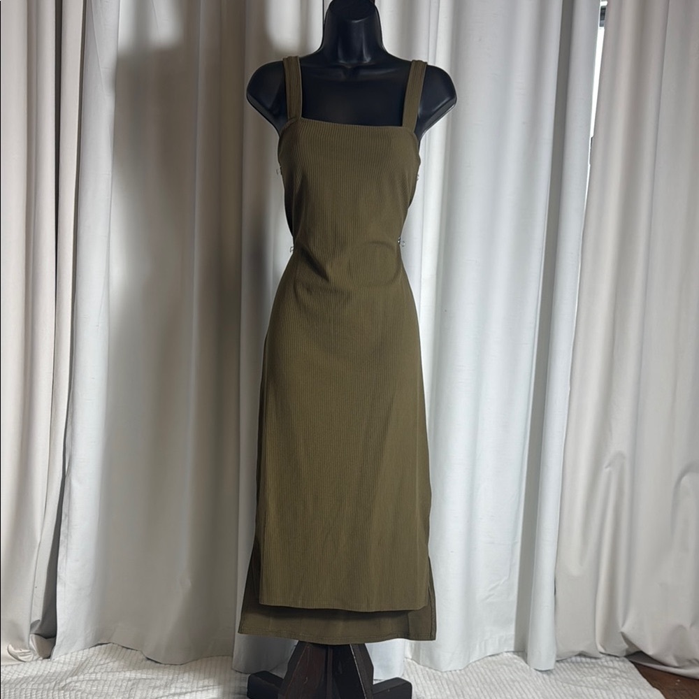 The Drop Women's Amelia Square-Neck Strappy Bodycon Midi Tank Dress - Picture 4 of 9